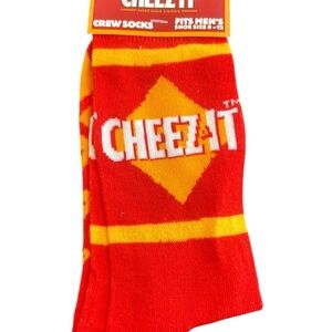 Cheeze It Red and Yellow Crew Socks NEW